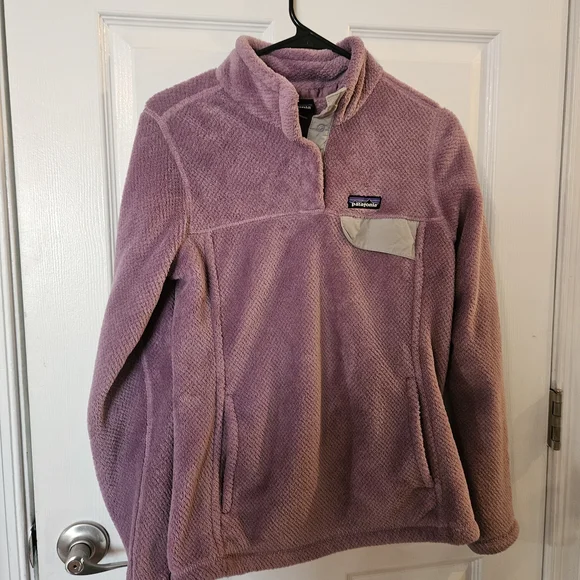 Patagonia Womens Lavender Snap T Fleece Jacket - Picture 2 of 5